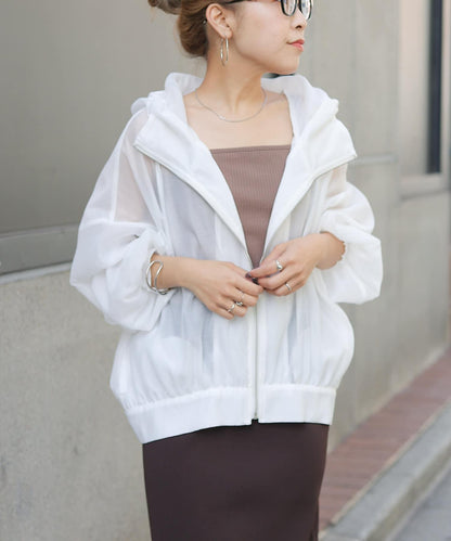 透明滌綸煮沸帶帽羽絨服