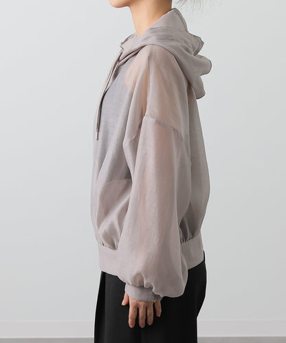 透明滌綸煮沸帶帽羽絨服