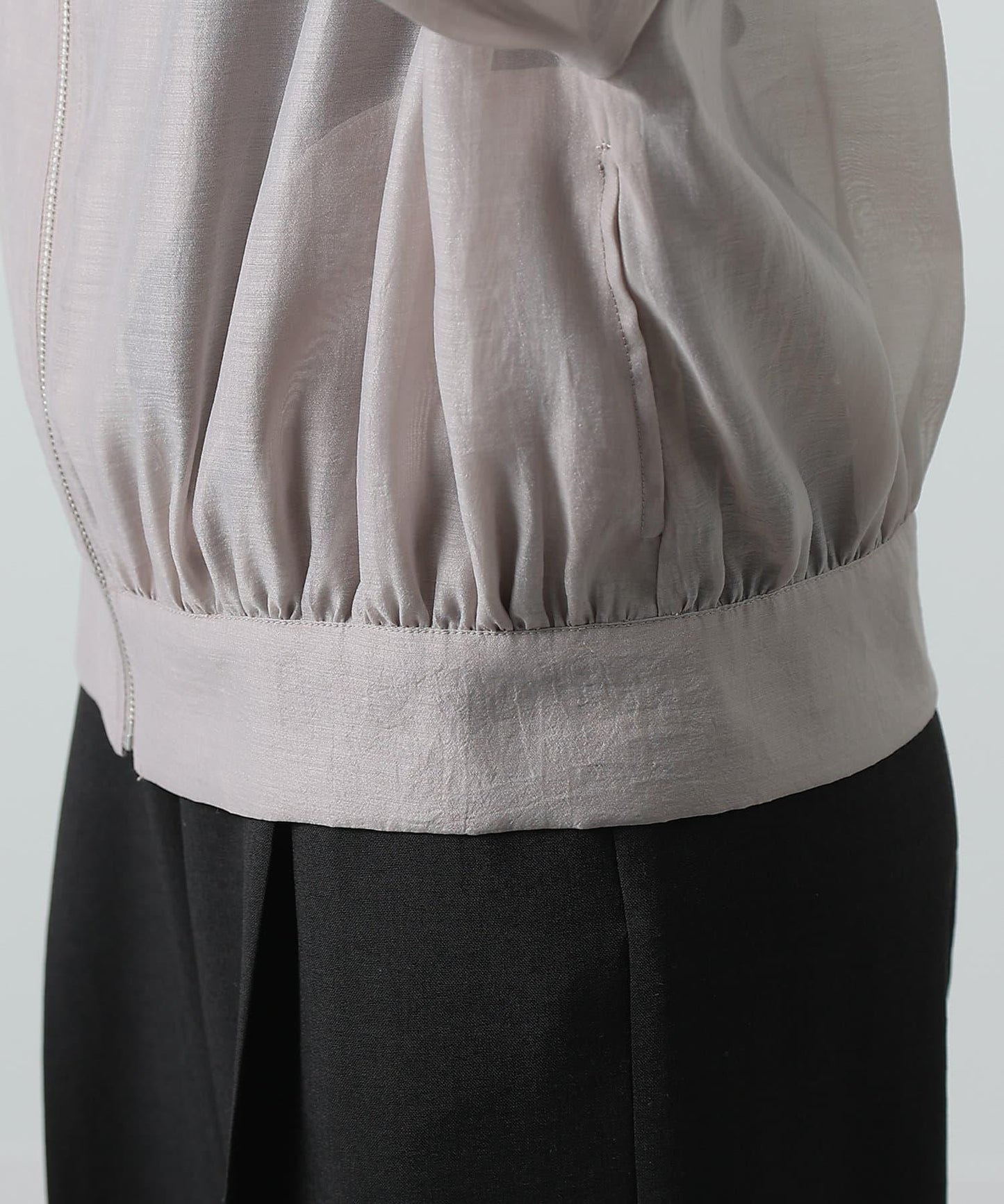 透明滌綸煮沸帶帽羽絨服