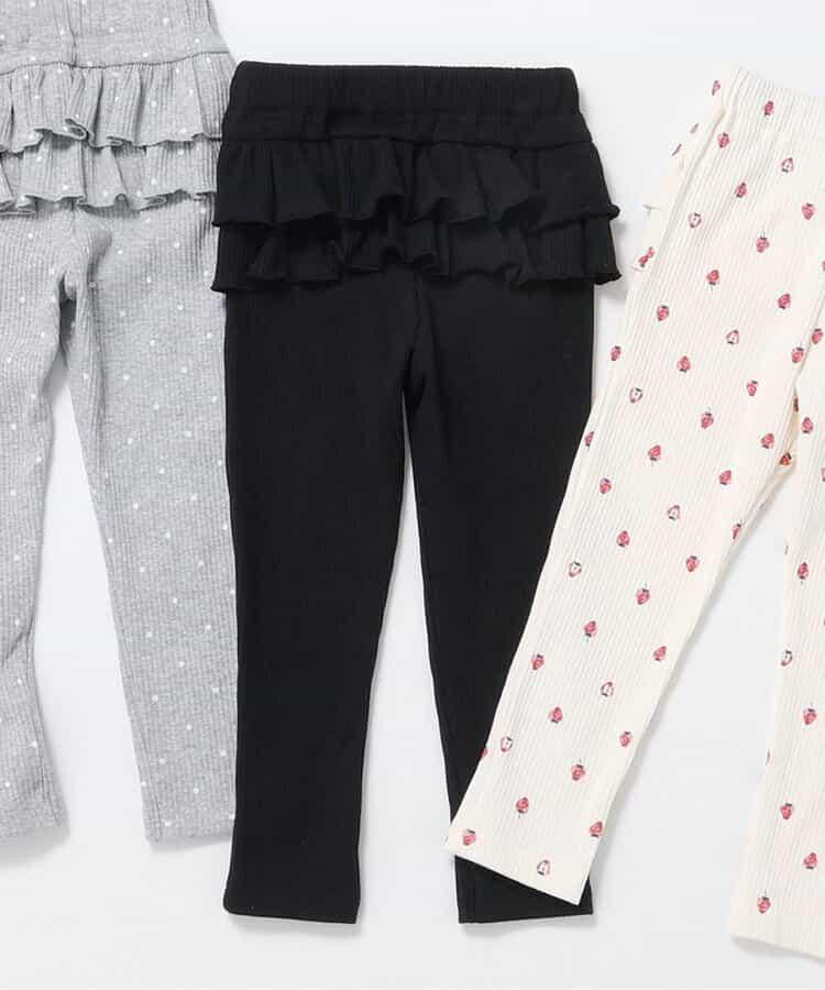 後排褶邊緊身褲｜7天風格褲 10分褲