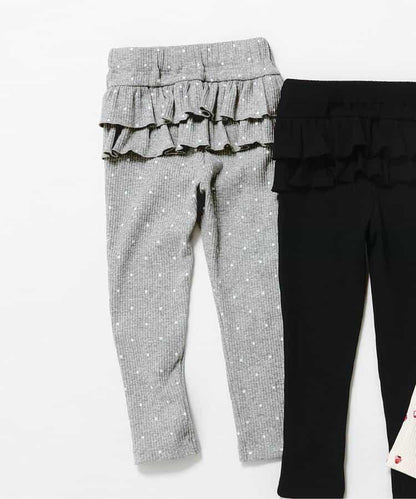 後排褶邊緊身褲｜7天風格褲 10分褲