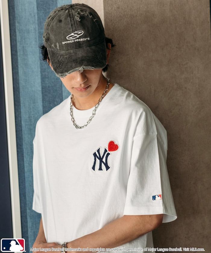 聯名 MLB 心形標誌相良刺繡T恤