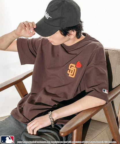 聯名 MLB 心形標誌相良刺繡T恤
