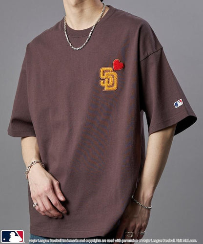 聯名 MLB 心形標誌相良刺繡T恤