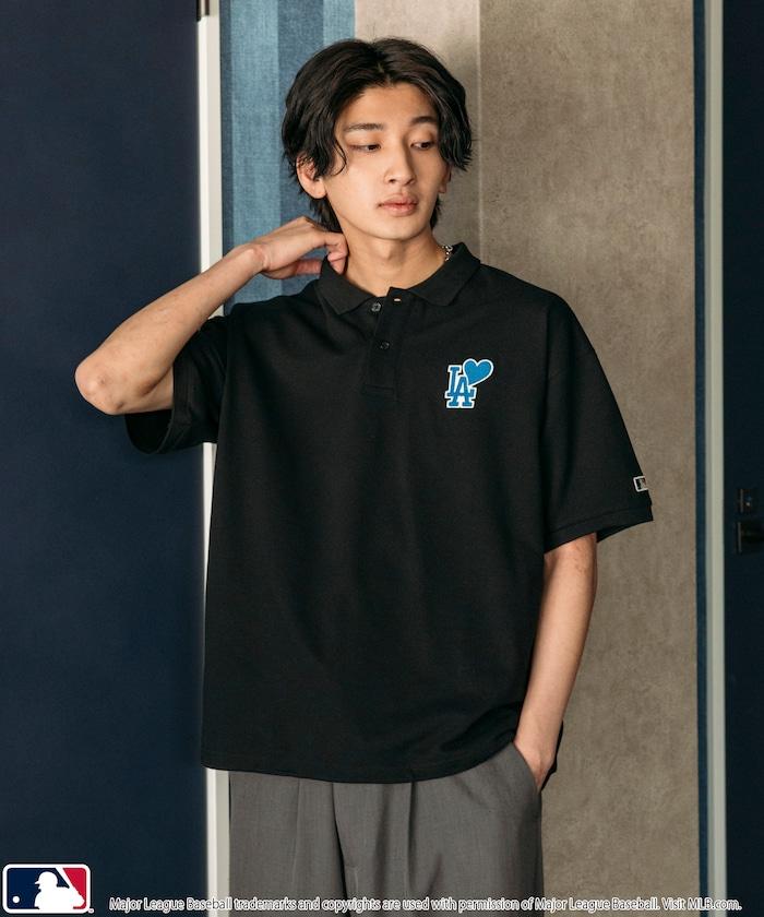 聯名 MLB 心形標誌刺繡Polo衫