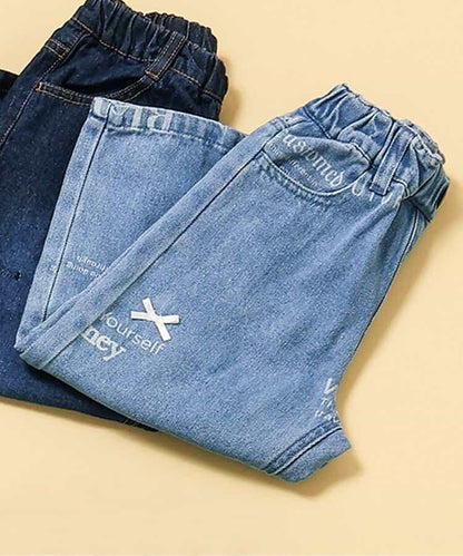 印花柯比牛仔褲 10分褲