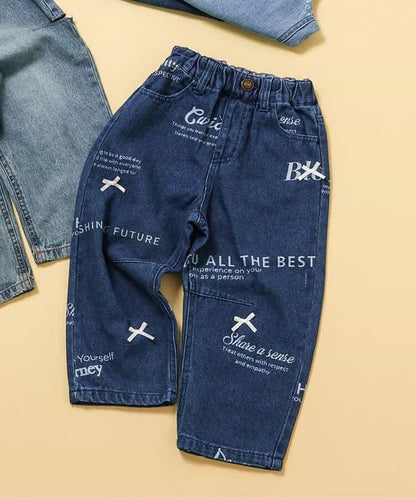 印花柯比牛仔褲 10分褲