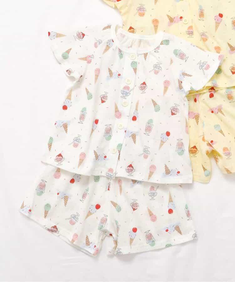 冰淇淋圖案開襟睡衣