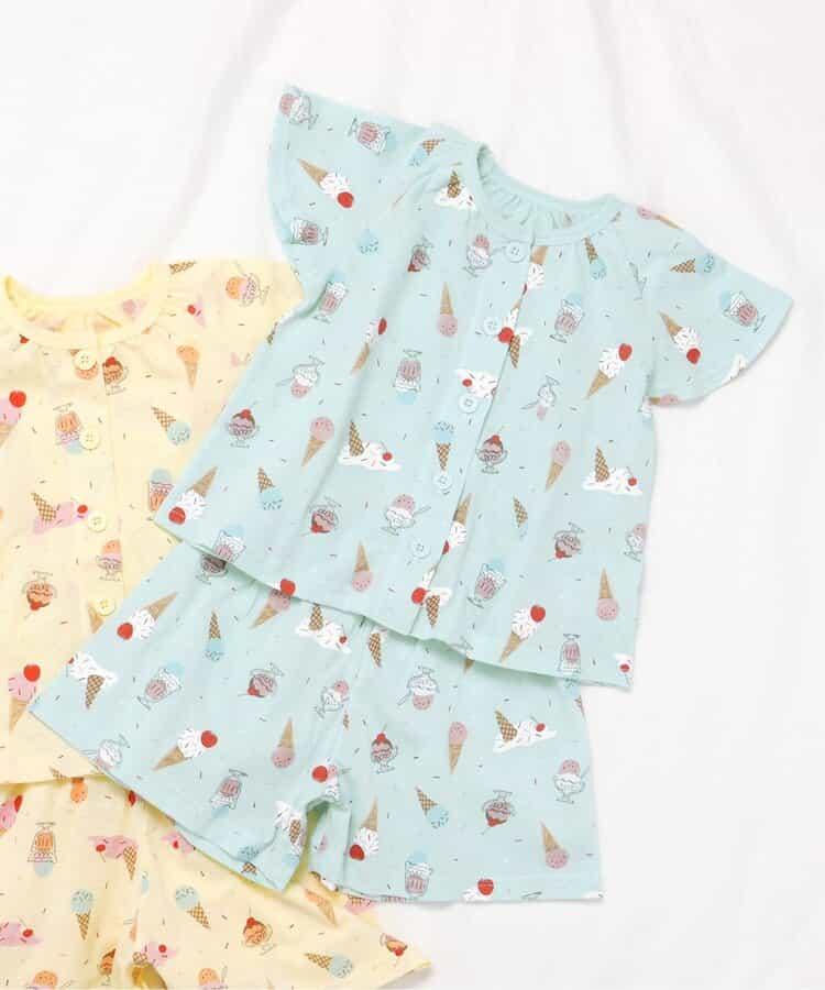 冰淇淋圖案開襟睡衣