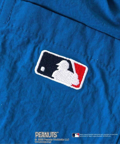 【MLB×《花生漫畫》】寬鬆半截貼布長褲 4分褲