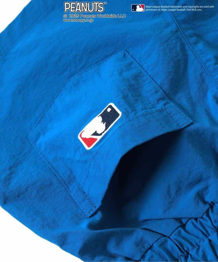 【MLB×《花生漫畫》】寬鬆半截貼布長褲 4分褲