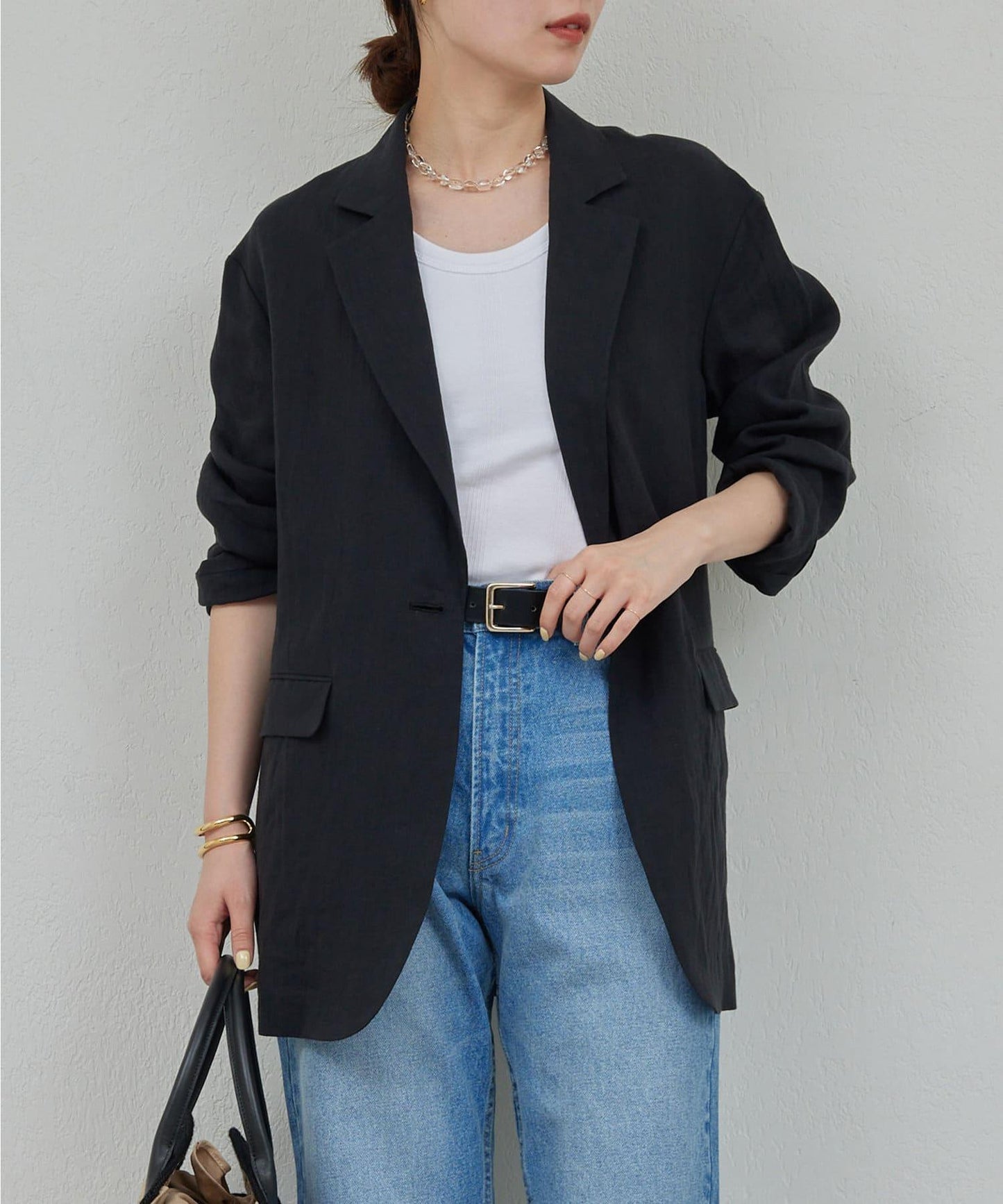 亞麻燈芯絨夾克
