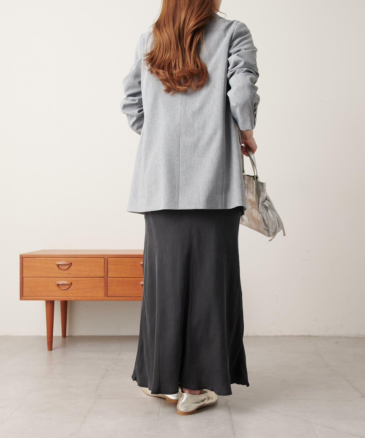 《尺碼展開》《美型》人造絲呢美人魚裙