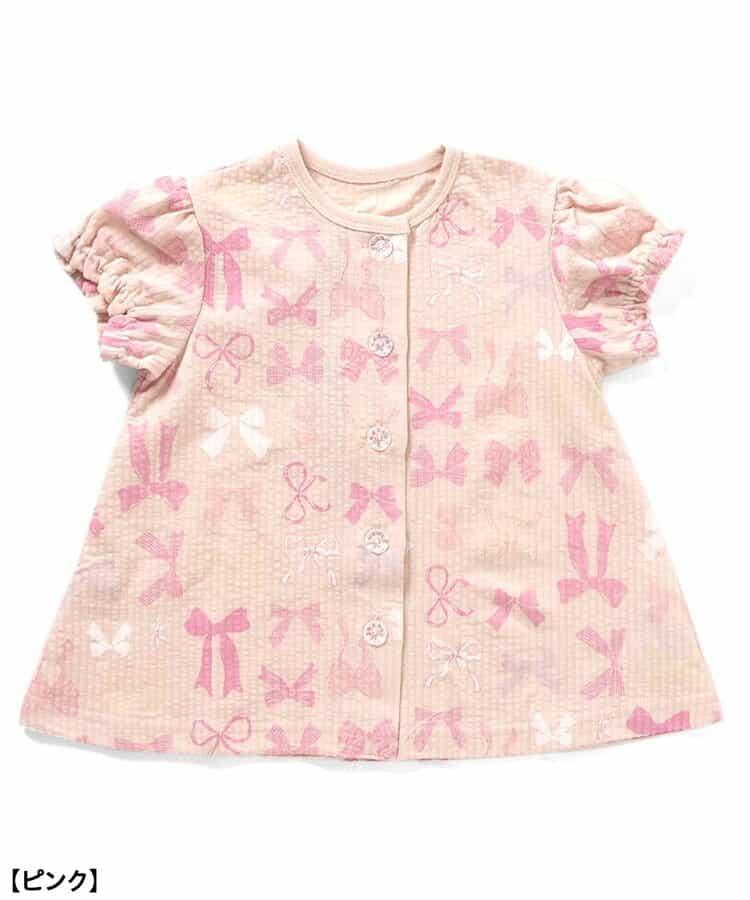 蝴蝶結開襟睡衣