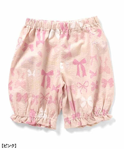 蝴蝶結開襟睡衣