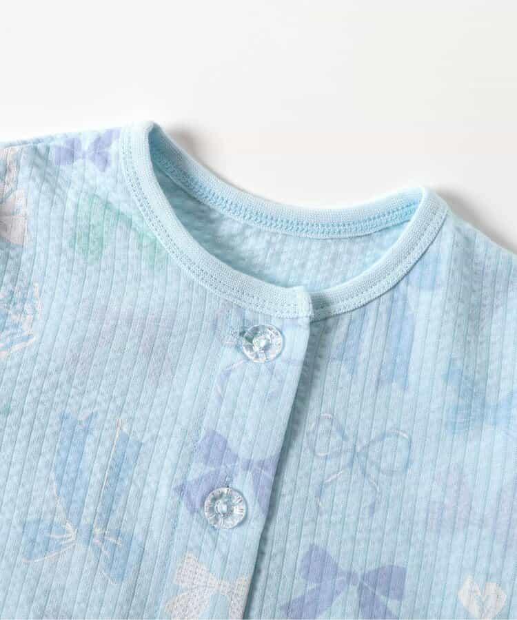 蝴蝶結開襟睡衣