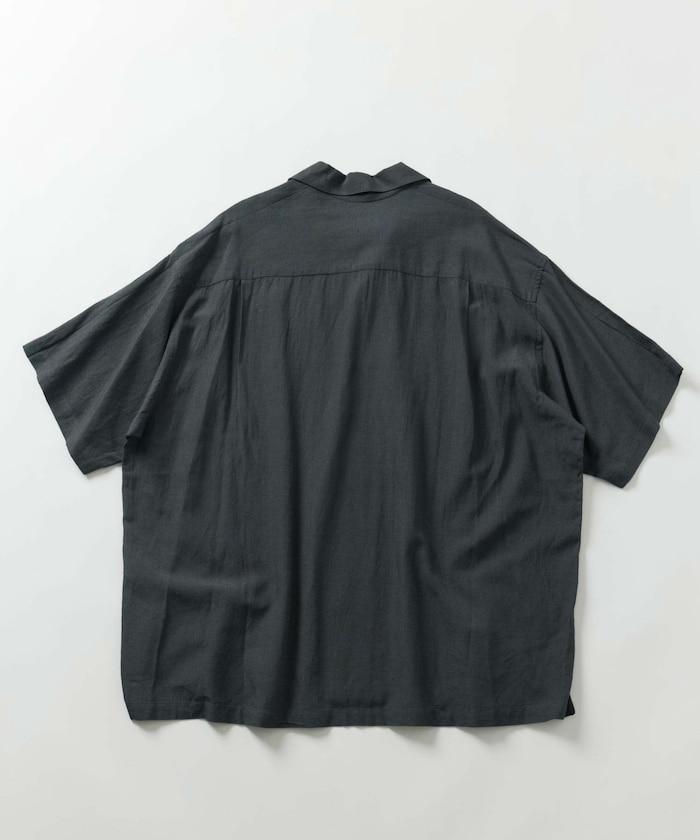 Relax Fit 舒適版 麻混織 設計刺繡 古巴襯衫 【限定推出】