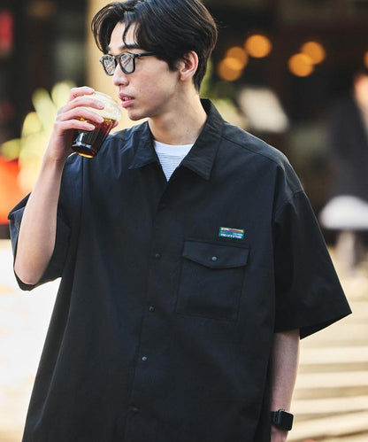 AiRide/舒適版 短袖口袋襯衫