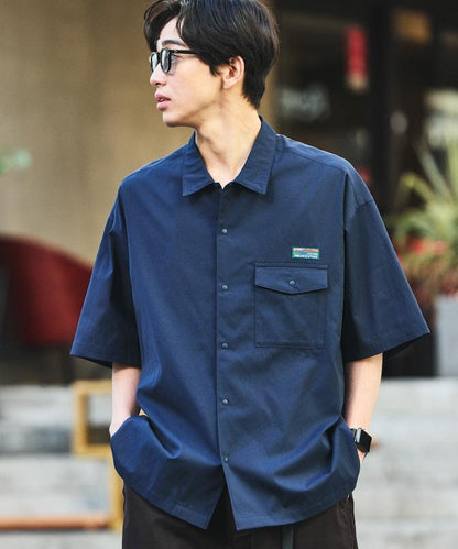 AiRide/舒適版 短袖口袋襯衫