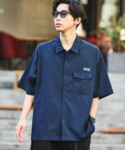 AiRide/舒適版 短袖口袋襯衫