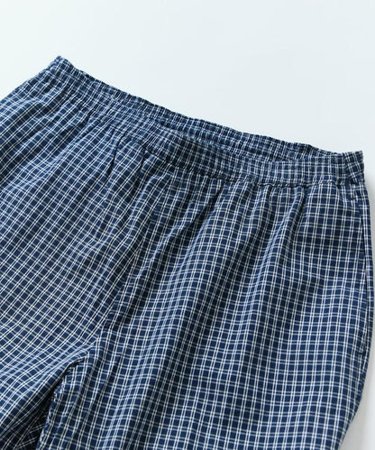 Relax Fit 舒適寬鬆格紋套裝/常規領襯衫/休閒短褲