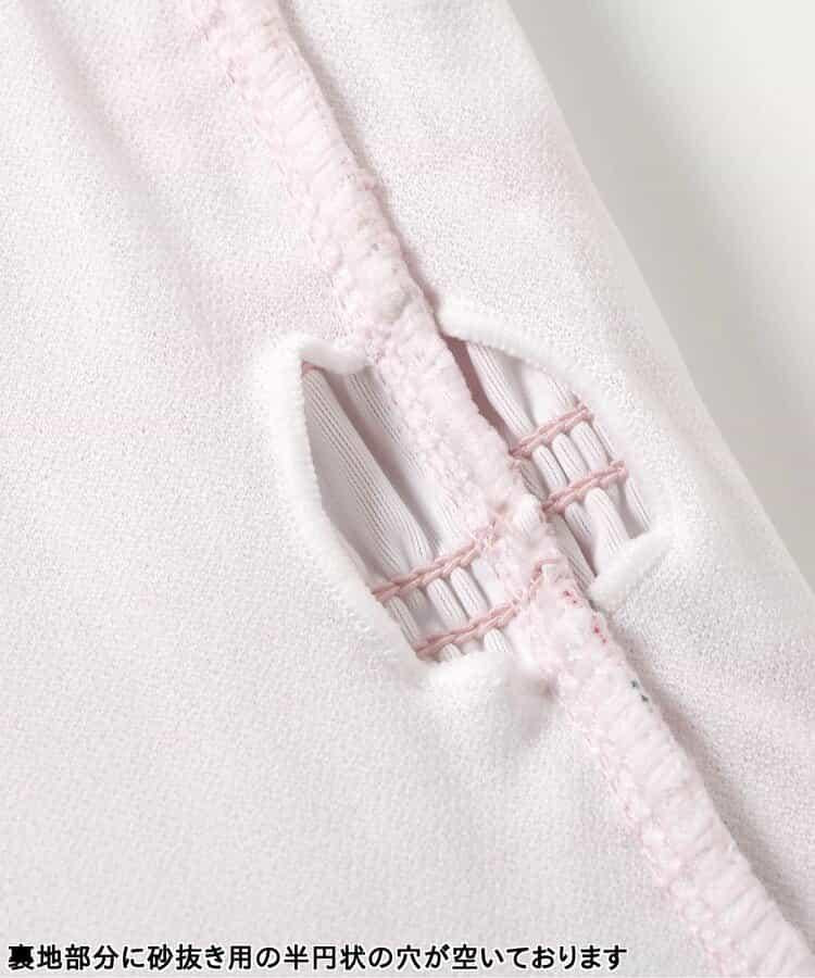 櫻桃花朵圖案蕾絲連衣裙嬰兒泳裝