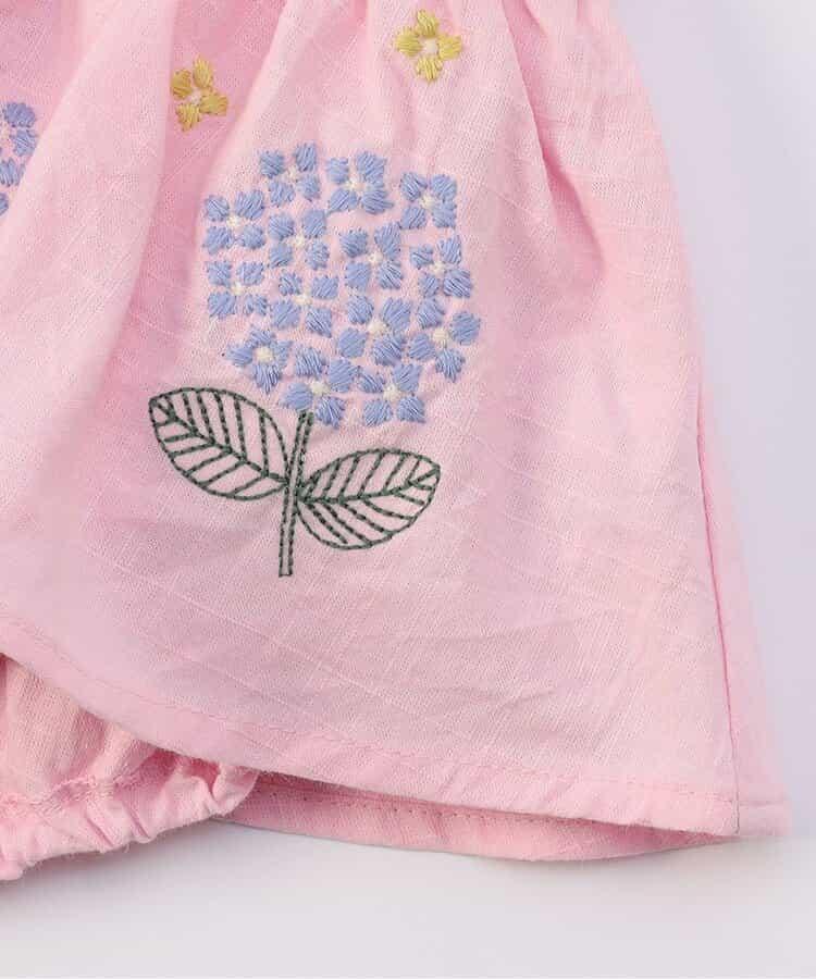 【連衣裙】繡花繡球嬰兒連體衣