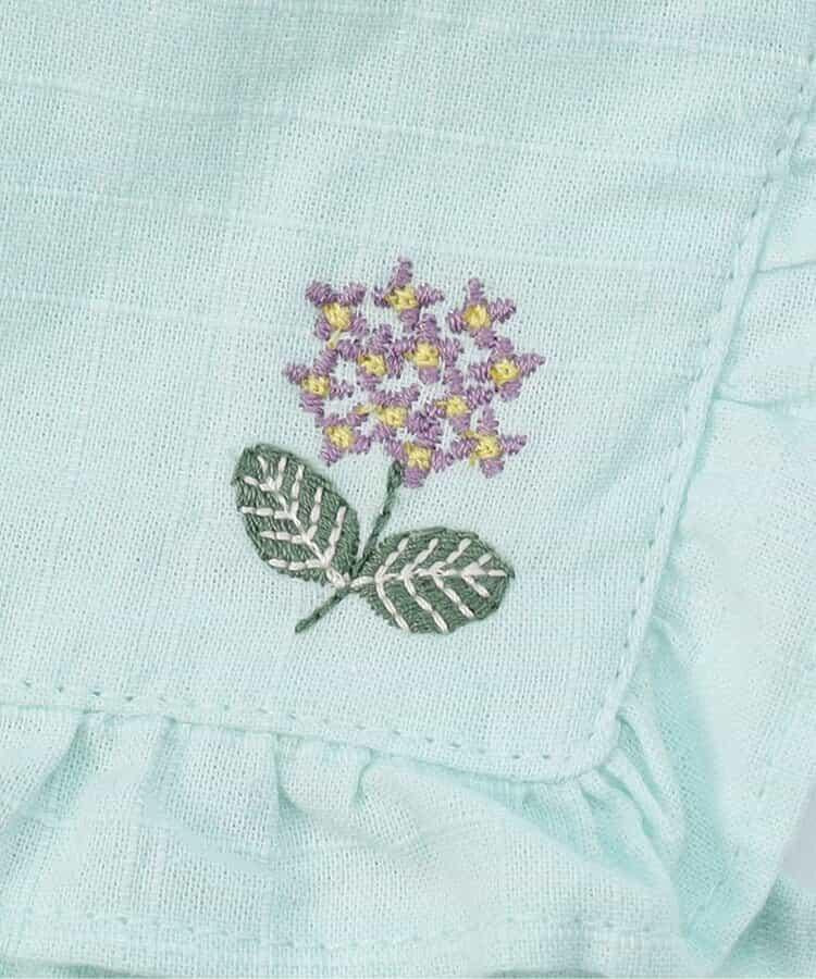 【連衣裙】繡花繡球連衣裙