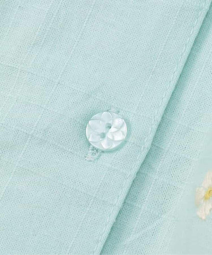 【連衣裙】繡花繡球連衣裙