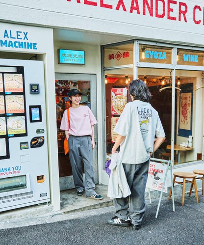 LUCKY ALEXANDER CHINA  大號剪裁 背面印花 圓領T恤