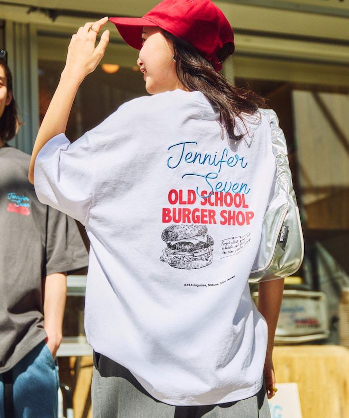 JENNIFER SEVEN×FREAK'S STORE 聯名 大尺寸 後背印花 圓領T恤