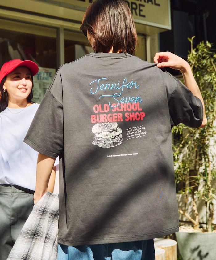 JENNIFER SEVEN×FREAK'S STORE 聯名 大尺寸 後背印花 圓領T恤