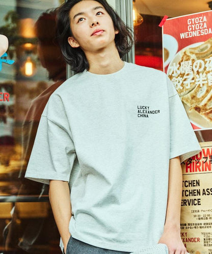 LUCKY ALEXANDER CHINA  大號剪裁 背面印花 圓領T恤