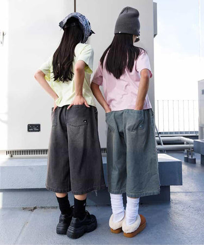 寬鬆牛仔短褲