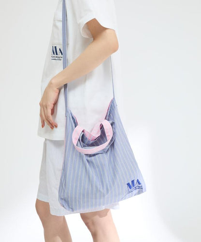 庫存面料刺繡包 / 襯衫面料雙用手提袋
