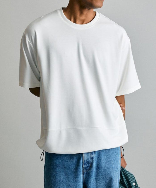 PonチアジャスターT恤衫 / 帶束帶的短袖T恤衫 / 接觸冷感 / 防紫外線 / 快乾