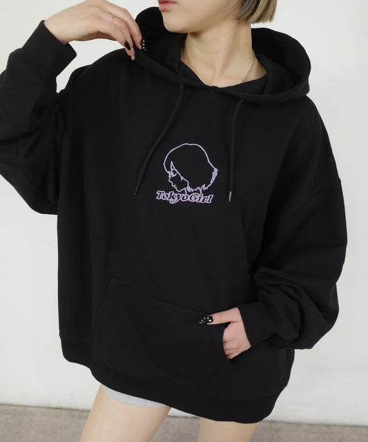 /2尺寸【東京女孩】3D刺繡logo衛衣