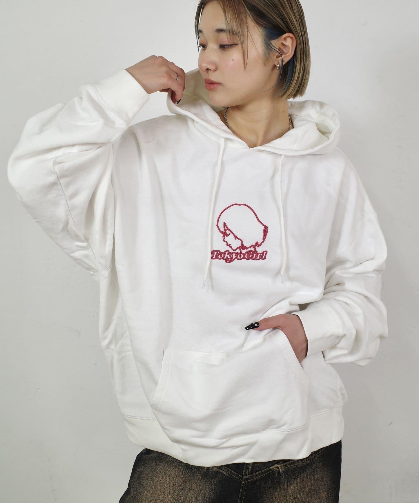 /2尺寸【東京女孩】3D刺繡logo衛衣