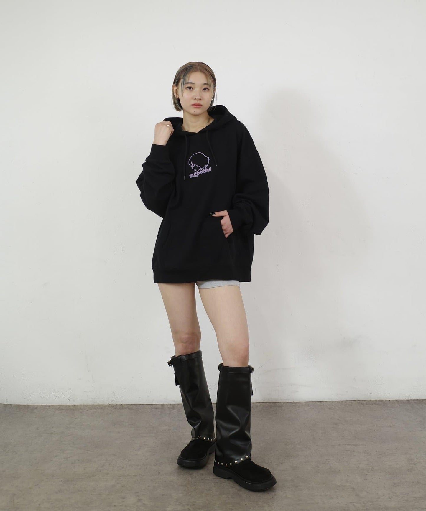 /2尺寸【東京女孩】3D刺繡logo衛衣