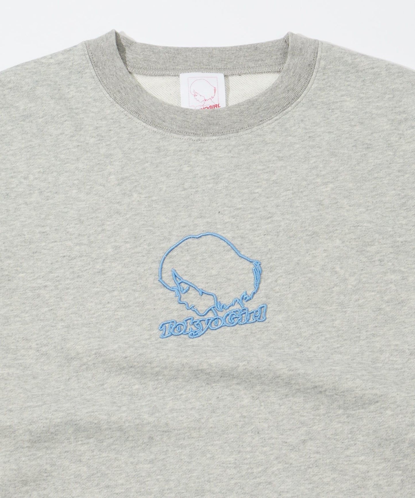 /2尺寸【東京女孩】3D刺繡logo圓領