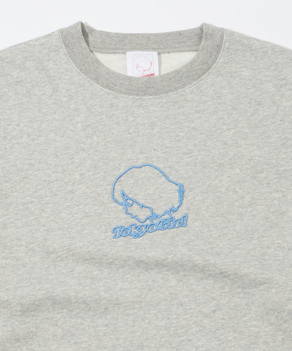 /2尺寸【東京女孩】3D刺繡logo圓領