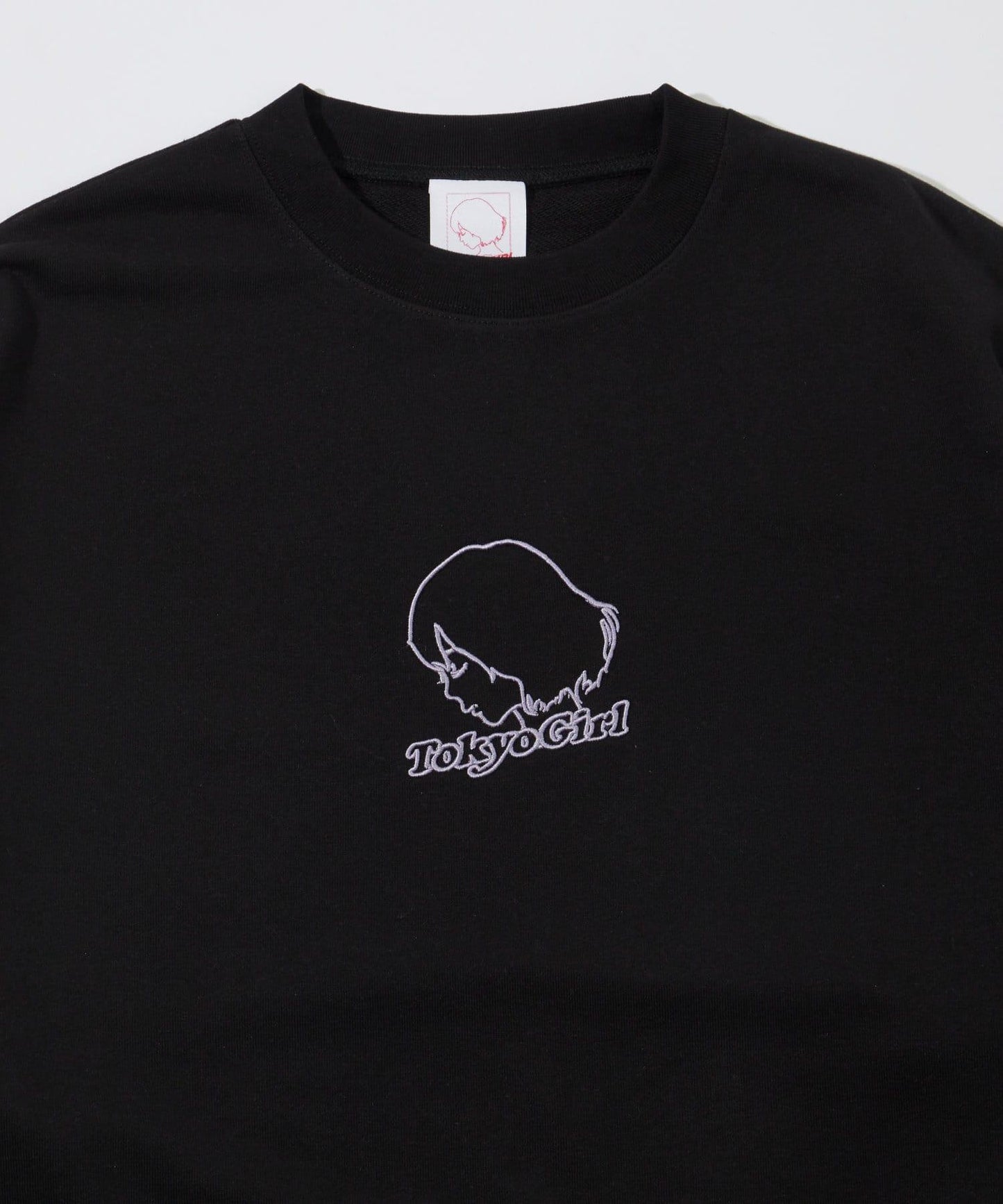 /2尺寸【東京女孩】3D刺繡logo圓領