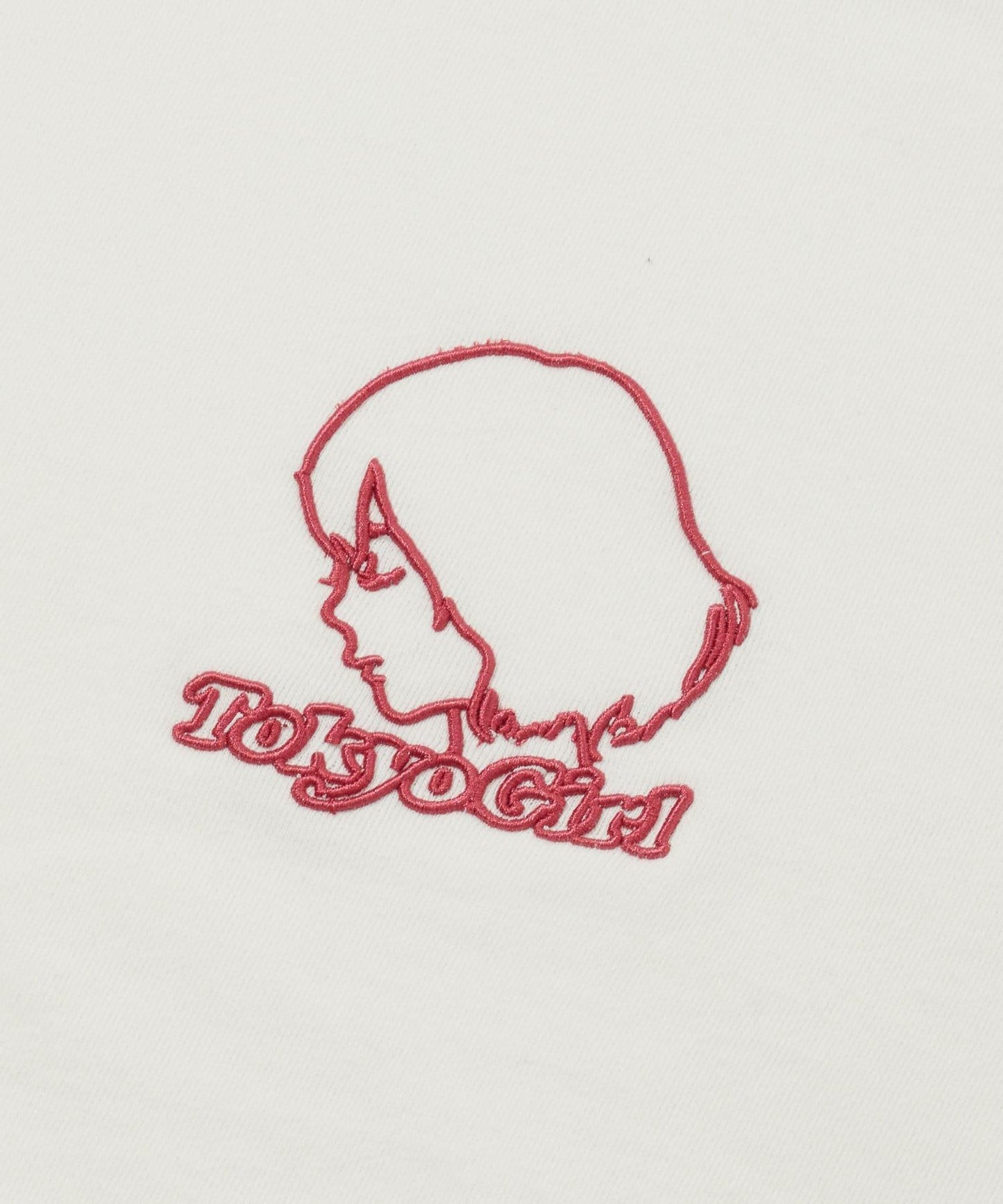 /2尺寸【東京女孩】3D刺繡logo圓領