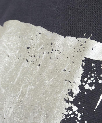 箔印圖案 大尺寸 短袖襯衫