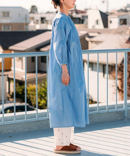 印度風褶皺連衣裙
