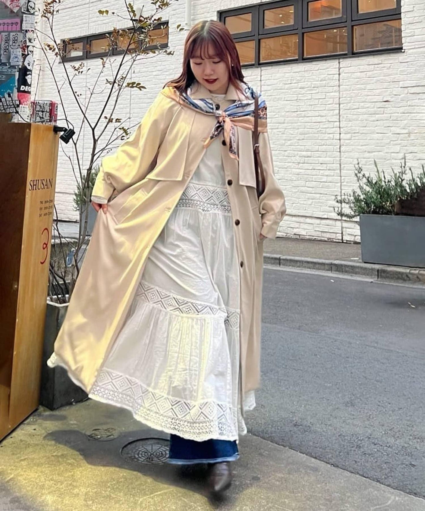 【@kana_18s】【India系列】蕾絲拼接長款連衣裙