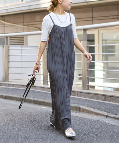 【SS優先】人造絲條紋圓領短袖針織衫