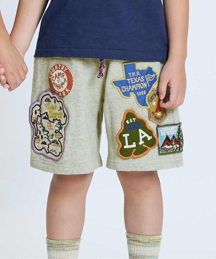 繡花裝飾豐富的中褲 五分褲