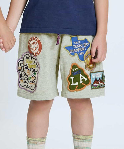 繡花裝飾豐富的中褲 五分褲