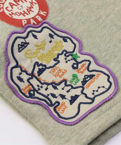 繡花裝飾豐富的中褲 五分褲